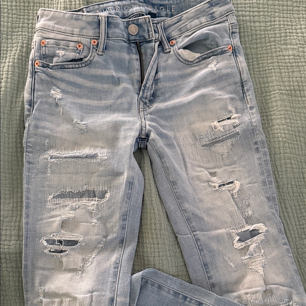 American Eagle Outfitters Light Blue Slim Straight Jeans
